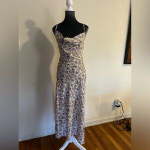 Midi flower print summer dress